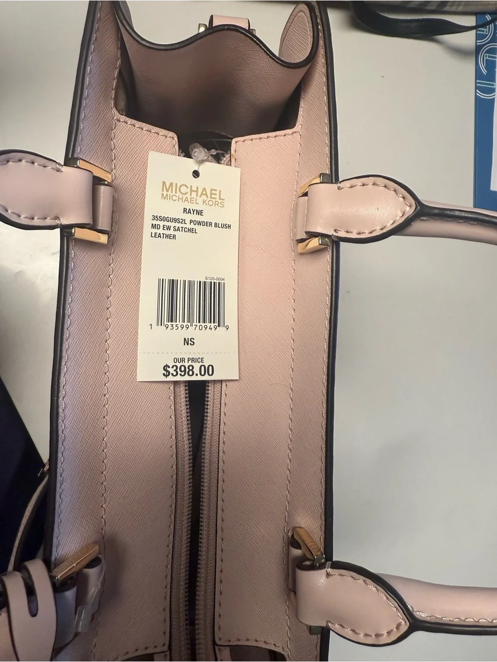 Michael Kors Blush Saffiano Leather Satchel - Picture 3 of 4